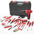 Kafwell 109 piece lithium electric drill pistol drill toolbox electric screwdriver tool set