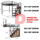 Loft Bed Frame Iron Bed Loft Bed Thickened Reinforced Material Loft Bed Apartment Student Dormitory