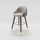 Bar Chair Modern Simple Light Luxury Household Bar Stool Thickened Iron Back Chair Comfortable Soft