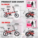 Phoenix Foldable Bicycle 7-speed Variable Speed Bicycle High-carbon Steel Folding Bike Subway Travel