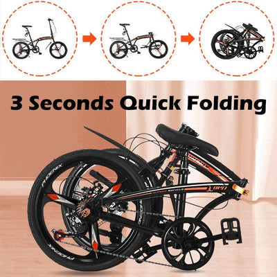 Phoenix Foldable Bicycle Shimano 7 Speed Variable Speed Folding Bike 20 Inch Folding Bicycle Ultra