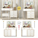 SENBIJU Internet Dresser Bedroom Modern Simple Celebrity Ins Style Makeup Table Small Apartment