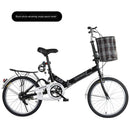 Folding 20-inch Adult Male Female Youth Student Shock Absorption Variable Speed Bicycle Small and