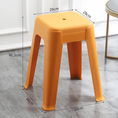 【Buy 3 Get 1 Free】Simple Plastic Stackable Stools Living Room Use | Dining Chair/dining Stool |