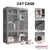 RUNPET Wooden Cat House / Multicolored Cat Villa / Luxury Cat Condo Apartmen / Two-story Three-story