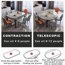 Retractable Dining Table Set 1.2m-1.5m