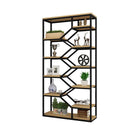 💚 Living Office Wrought Iron Bookshelf Room Floor Screen Simple Multi-layer Partition Wall Shelf 💚