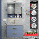 Modern simple toilet bathroom cabinet hand washing face basin mirror cabinet combination Nordic