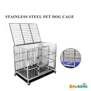 BOUSSAC Birdcage Stainless Steel Small, Medium Large Teddy German Shepherd Golden Retriever Samoyed