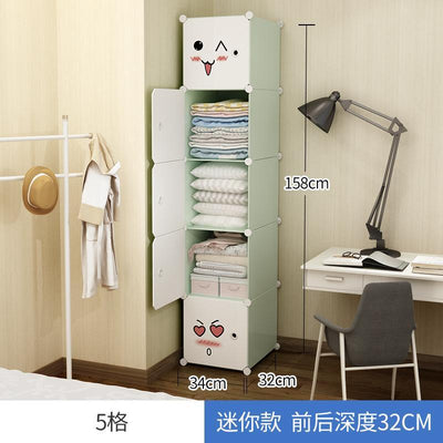 Simple Wardrobe PVC Plastic Bedroom Environmental Wardrobe Dormitory Wardrobe Organiser