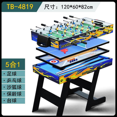 K.T 5 In 1 Mini Billiard Table Pool Table Tennis Table Multi-function Children's Game Interactive