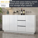 Side Cabinet Modern Minimalist Tea Cabinet Multi-functional Paint Cabinet White Cupboard Kitchen