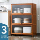 GUJIA Kitchen Cabinet Storage Cabinet Multi-layer Floor Shelf Multifunctional Cupboard Cabinet