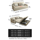 Dual-purpose Foldable Double Economical Living Room Multi-functional Solid Wood Small Apartment