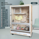 Byto Chinchilla Cage Solid Wood Hamster Cage With Air Conditioning Hamster Villa Cage Large Space