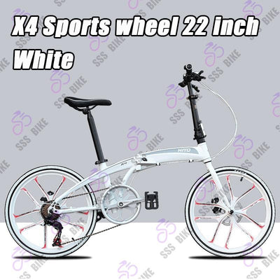 Hito Foldable Bike X6 20/22 Inch Foldable Bicycle Shimano 7-speed Variable Speed Bicycle Ultra-light