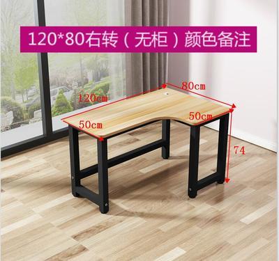 Wood L-Shaped Computer Desk Laptop Table Office Desk Study Table Space-Saving Easy to Assemble