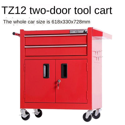 🎉Ready Stock🎉 Tank storm car repair hand tool box household multifunctional tool cabinet large