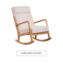 Wood Rocking Chair Lounge Chair Balcony Home Casual Nap Chair Single Lazy sofa