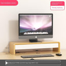 Desktop Monitor Stand Solid Wood Computer Monitor Riser High Capacity Bedroom Desk Storage 064.SG