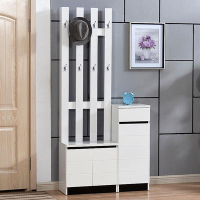 Cabinet Household Door Simple Modern Entrance Hall Hanging Coat Rack Large Capacity Partition Shoe