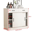 Zcm 【In Stock】Kitchen Cabinet Sideboard Sliding Door Balcony Kitchen Storage Bay Window Storage