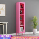 Bookshelf Cabinet Living Room Dustproof Bookshelf Wrought Iron Glass Door Bookcase Home Floor