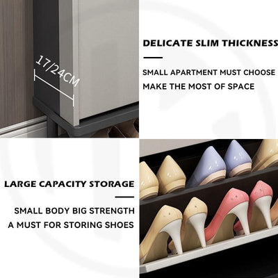 Shoe Cabinet Home Tipping Shoe Rack Cabinet Ultra-thin Shoe Rack