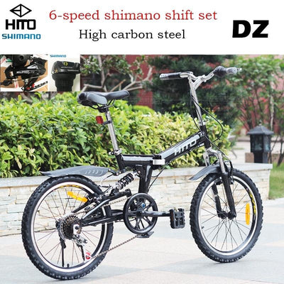 Hito X6 Foldable Bicycle Shimano 7-speed 20/22 inch Folding Bicycle Aluminum Frame Ultra Light 52T