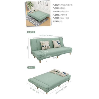 Bed Lazy Foldable Simple Modern Living Room Apartment Nordic Rental Multi-functional Two-purpose