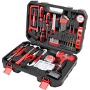 Kafwell 109 piece lithium electric drill pistol drill toolbox electric screwdriver tool set