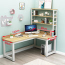 Computer Simple Corner Bookshelf Combination Bedroom Student Home Writing Desk L-type KEMI5