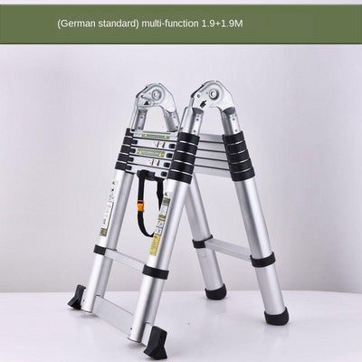 4-meter Retractable Telescopic Climbing Anti-skid Ladder Straighten Portable Sub-ladder 5-meter