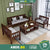 Sofa Solid Wood Small Apartment Wooden Simple Three-person Chair Double Bench Living Room