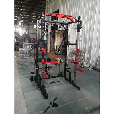 PYHH Smith Machine Squat Rack Gantry Fitness Home Comprehensive Training Device Free Squat Bench