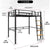 ARTISAM Loft Bed Iron Elevated Bed Duplex Second Floor Bed