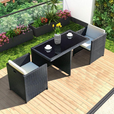 GC Outdoor Table And Chair Rattan Chair Combination Courtyard Leisure Balcony Terrace Garden Rattan