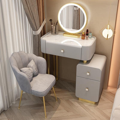 YICHANG Dressing Table With Password Intelligent Fingerprint Lock Cabinet Rock Plate Solid Wood