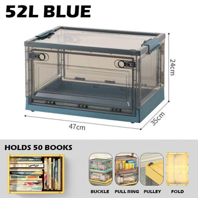 Koala 100L Transparent Foldable Storage Box with Wheels Made by Premium Quality Material