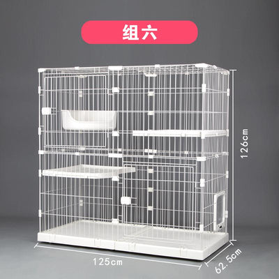 Pet Cage Free Combination Cat Cage Home Indoor Can Diy Large Space Cat Nest Villa Pet Butler Larger