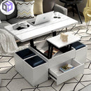 Lifting And Lowering Table Dual-use Folding Multi-functional Tea Tv Cabinet Set Storage Simple