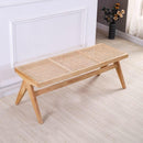 GC Shoe Rack Bench Rattan Chair Nordic Dining Chair Solid Wood Solid Wood Bed End Bench Chandigarh