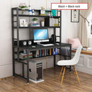 Multifunctional Study Table Laptop Table Home Office Desk with Bookshelf Storage Rack Display Shelf