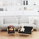 Fart mom INS Nordic solid wood stool small sofa children's room kindergarten decoration baby photo