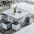 ARPER Foldable Coffee Table Marble Blister Folding Tempered Glass Side Table Household Dining Table