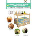 Dog Bed Dog House Solid Wood Dog Fence Removable And Washable Wood Cat Bed All-purpose Pet Bed