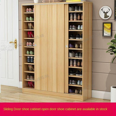 Solid Wood Multi-functional Multi-layer Simple Hallway Cabinet Economical Household Shoe Rack Large