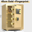 Pl Safe Box Fingerprint Home Password Office Safe Deposit Box Small Anti-theft Alarm Safes Bedside