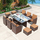 GC Outdoor Table And Chair Rattan Chair Combination Courtyard Leisure Balcony Terrace Garden Rattan