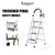 Kinbolee Indoor Step Stool Household Ladder Folding Climb Ladder Thick Multi-purpose Telescopic